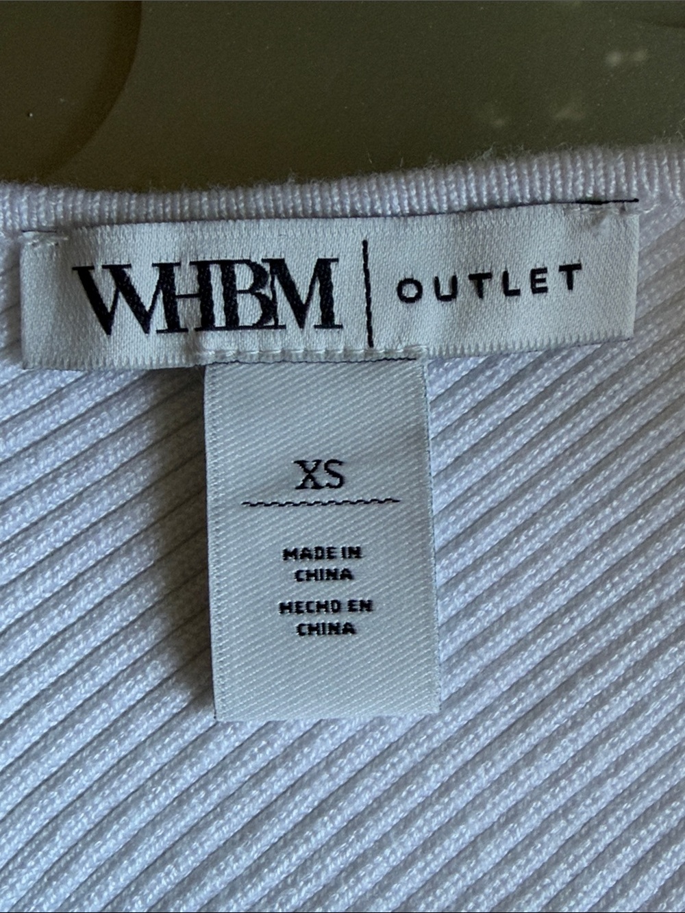 WHITE HOUSE BLACK MARKET Ribbed Colorblock Sweater Tank Top XS Black White - Picture 8 of 12